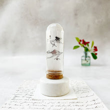 Load image into Gallery viewer, Original Meadow Sketches: Stainless Steel Bird Studs on Hand-Drawn Branches
