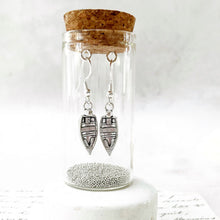 Load image into Gallery viewer, Silver Rowing Boat Earrings in a Bottle.1