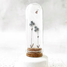Load image into Gallery viewer, Original Meadow Sketches: Stainless Steel Bee Studs on Hand-Drawn Flowers