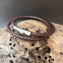 Load image into Gallery viewer, Classic Leather Double Wrap Bracelet For Him