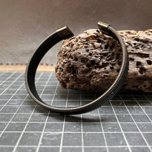 Load image into Gallery viewer, Vertical Stripes Stainless Steel Open Bracelet