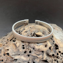 Load image into Gallery viewer, Vertical Stripes Stainless Steel Open Bracelet