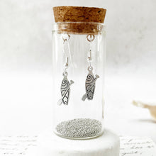 Load image into Gallery viewer, Silver Paddleboard Earrings in a Bottle 2