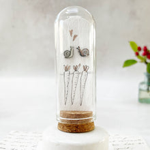 Load image into Gallery viewer, Original Meadow Sketches: Stainless Steel Snail Studs for the Gardener in your life.