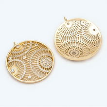 Load image into Gallery viewer, Gold Filigree and Crystal Necklace - 603 - Zamsoe