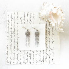 Load image into Gallery viewer, Abstract Flower Earrings in a Glass Dome