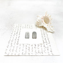 Load image into Gallery viewer, Contemporary Flower Earrings in a Glass Dome