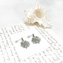 Load image into Gallery viewer, Coral Stud Earrings in a Glass Dome