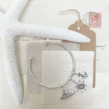 Load image into Gallery viewer, The Voyager: Cruise & Nautical Charm Bangle
