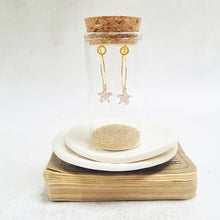 Load image into Gallery viewer, Gold Plated Crystal Star Hoop Earrings - Zamsoe