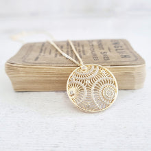 Load image into Gallery viewer, Gold Filigree and Crystal Necklace - 603 - Zamsoe
