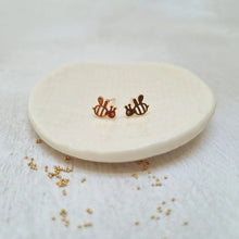 Load image into Gallery viewer, Gold filigree bee stud earrings in a bottle - 572 - Zamsoe