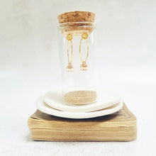 Load image into Gallery viewer, Gold Flower Hoop Earrings. - Zamsoe