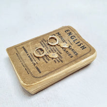 Load image into Gallery viewer, Delicate Gold Plated Pebble Hoop Earrings with a Cubic Zirconia Paves Star. - Zamsoe