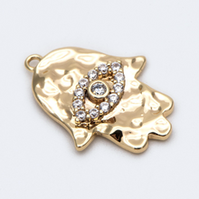 Load image into Gallery viewer, Gold Hamsa Necklace - Zamsoe