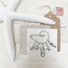 Load image into Gallery viewer, The Sea Maiden: Mermaid Swirl Brooch