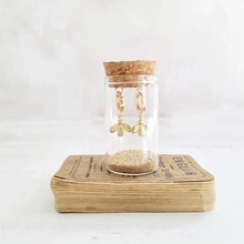 Load image into Gallery viewer, Bee Petite Gold Earrings in a bottle - 803 - Zamsoe