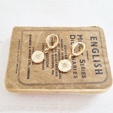 Load image into Gallery viewer, Gold Plated North Star Crystal Earrings in a Bottle - 800 - Zamsoe