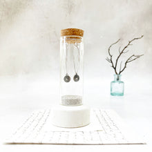 Load image into Gallery viewer, Abstract Shell Oval Hoops in a Keepsake Bottle