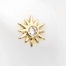 Load image into Gallery viewer, Gold Sunburst Stud Earring in a Bottle - Zamsoe