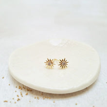 Load image into Gallery viewer, Gold Sunburst Stud Earring in a Bottle - Zamsoe