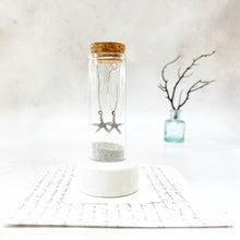 Load image into Gallery viewer, Starfish Oval Hoops in a Keepsake Bottle