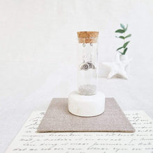 Load image into Gallery viewer, Ammonite Seashell Earrings in a Bottle - 34 - Zamsoe