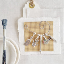 Load image into Gallery viewer, Artist Swirl Pin Charm Brooch - 53 - Zamsoe