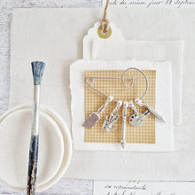 Load image into Gallery viewer, Artist Swirl Pin Charm Brooch - 53 - Zamsoe