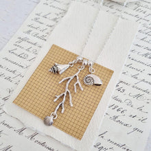Load image into Gallery viewer, Coral and Shells Charm Necklace - 106 - Zamsoe