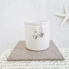Load image into Gallery viewer, Crab and Bucket Sterling Silver Earrings in a Bottle - 110 - Zamsoe