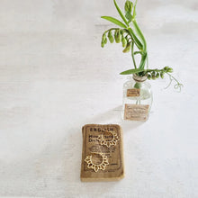 Load image into Gallery viewer, Flower Hoop Gold Earrings - 561 - Zamsoe