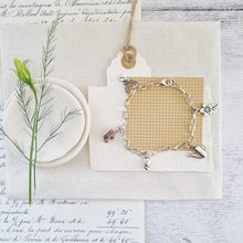 Load image into Gallery viewer, Garden Five Charm Silver Plated Bracelet - 138 - Zamsoe