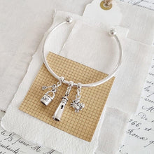 Load image into Gallery viewer, Life's a Beach Silver Plated Charm Bracelet - Zamsoe