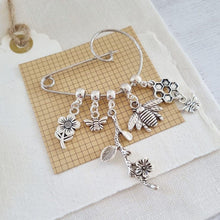 Load image into Gallery viewer, Save The Bees Swirl Pin Brooch - Zamsoe