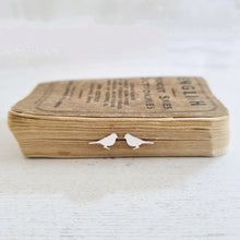 Load image into Gallery viewer, Sterling silver bird stud earrings in a bottle - Zamsoe