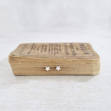 Load image into Gallery viewer, Sterling silver star stud earrings in a bottle
