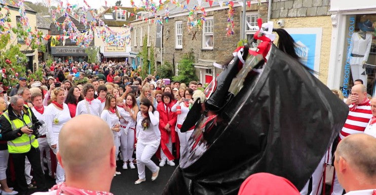 Padstow is famous for Obby Oss, a May Day festival!