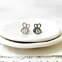 Load image into Gallery viewer,  Stainless Steel Bee Studs 
