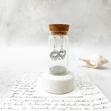 Load image into Gallery viewer, Sailing Ship Earrings  in a Display Bottle
