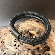 Load image into Gallery viewer, Stainless Steel And Leather Rope Mens Bracelet
