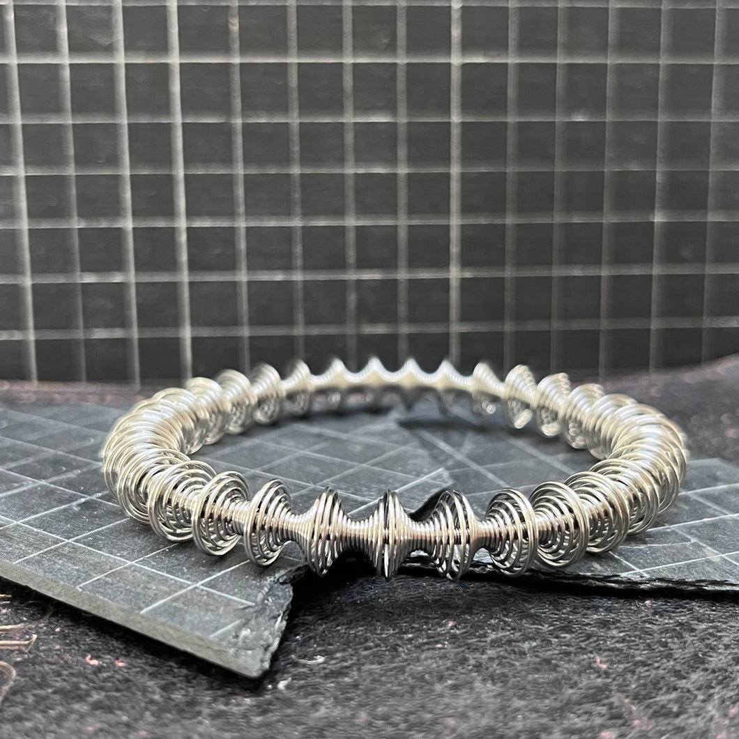 Wavy Titanium Steel Bracelet For Him or Her