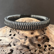Load image into Gallery viewer, Woven Leather And Stainless Steel Bracelet For Him or Her
