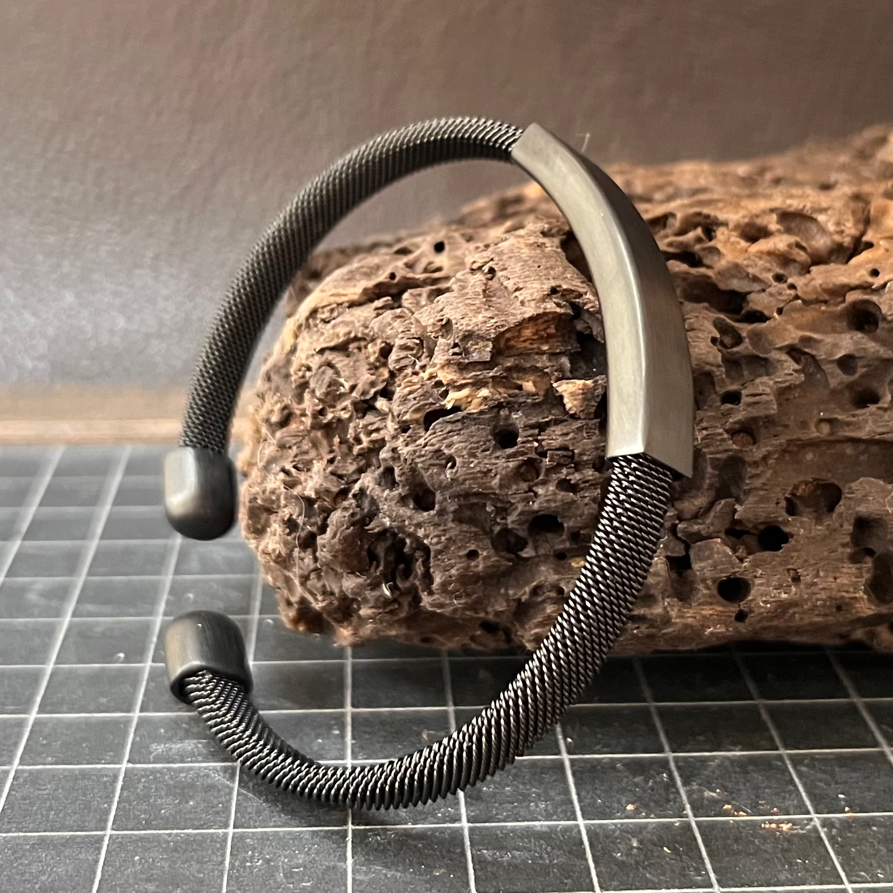 Titanium Steel Cuff Bracelet a Gift for Men