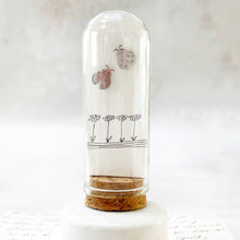 Load image into Gallery viewer, Original Meadow Sketches: Stainless Steel Ladybird Studs in a Glass Dome 2
