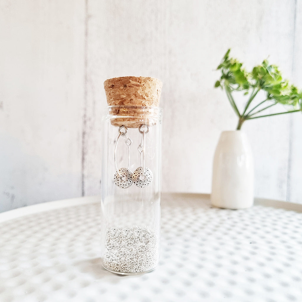 Pebble Earrings in a Bottle - 64 - Zamsoe