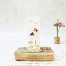 Load image into Gallery viewer, Classic bird on flower stem stud earrings in a bottle
