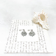 Load image into Gallery viewer, Coral Stud Earrings in a Glass Dome
