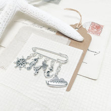 Load image into Gallery viewer, The Grand Voyager: Cruise Ship Charm Kilt Pin
