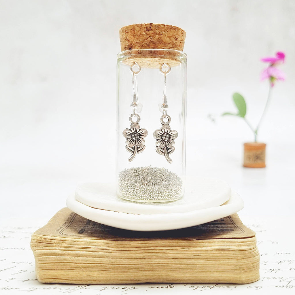 Flower Earrings in a Bottle - 135